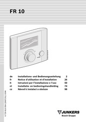 Bosch FR 10 Installations- Und Bedienungsanleitung