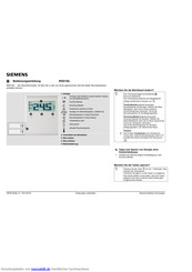 Siemens RDD100 Serie Bedienungsanleitung