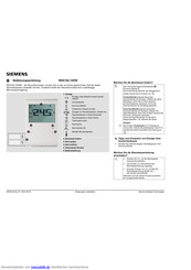 Siemens RDD100.1DHW Bedienungsanleitung