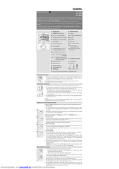 Siemens RDG100KN Bedienungsanleitung