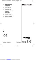 EINHELL RT-AG 230 Bedienungsanleitung