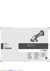 Bosch GWS Professional 18-125 V-LI Originalbetriebsanleitung