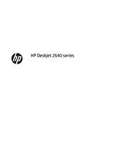 HP Deskjet 2640 series Gebrauchsanweisung