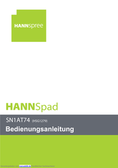 Hannspree HannsPad SN1AT74 Bedienungsanleitung