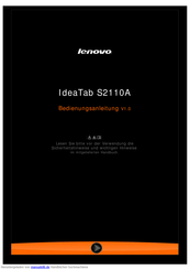 Lenovo IdeaTab S2110A Bedienungsanleitung