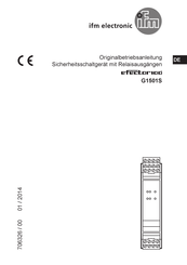 IFM Electronic Efector100 G1501S Originalbetriebsanleitung