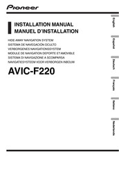 Pioneer AVIC-F220 Installationsanleitung