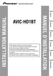 Pioneer AVIC-HD1BT Installationsanleitung