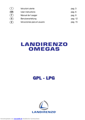 Landirenzo Omegas GPL Benutzeranleitung