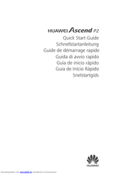 Huawei Ascend P2 Schnellstartanleitung