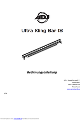 ADJ Ultra Kling Bar 18 Bedienungsanleitung