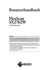 Eizo FlexScan SX2762W Benutzerhandbuch