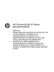 HP ProLiant DL585 Generation 5 Benutzerhandbuch