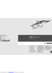Bosch GWS Professional 24-300 Originalbetriebsanleitung