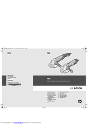 Bosch PWS 1000-125 Originalbetriebsanleitung