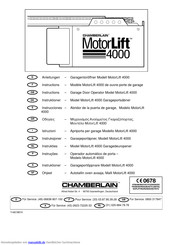Chamberlain Motorlift 4000 Anleitung