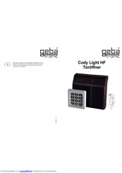 Geba Tronic Cody Light HF Montageanleitung