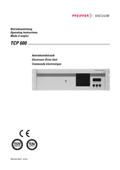 Pfeiffer Vacuum TCP 600 Betriebsanleitung