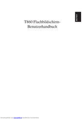 IBM T860 Benutzerhandbuch