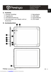 Prestigio PMP5597D DUO Schnellstartanleitung