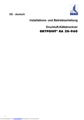 Beko DRYPOINT RA 20-960 Installation Und Betriebsanleitung