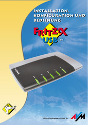 AVM FRITZ!X USB v2.0 Installation, Konfiguration Und Bedienung