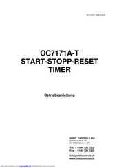 Orbit OC7171A-T Betriebsanleitung