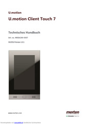 merten U.motion Client Touch 7 Technisches Handbuch