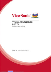 ViewSonic VT3250LED Bedienungsanleitung