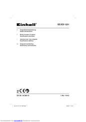 Einhell GC-ES 1231 Originalbetriebsanleitung
