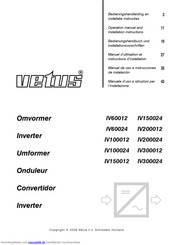 Vetus IV200024 Bedienungshandbuch Und Installationsvorschriften