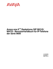 Avaya one-X Deskphone SIP 9621G Benutzerhandbuch