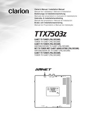 Clarion TTX7503z Bedienungs- & Installationsanleitung