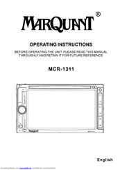 Marquant MCR-1311 Bedienungsanleitung