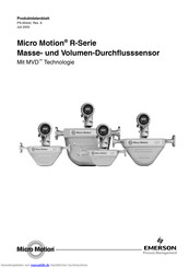 Emerson Micro Motion R-Serie Dattenblatt