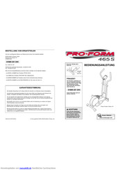 Pro-Form 465S Bedienungsanleitung