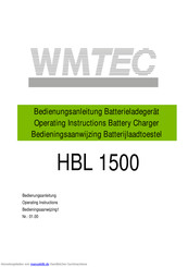Wmtec HBL 1500 Bedienungsanleitung