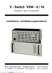 HETEC VSW-8 Bedienungs Und Installationsanleitung Handbuch