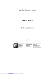 Westerboer VW 910 Bedienungsanleitung