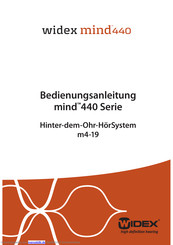 Widex MIND440 m4-19 Bedienungsanleitung