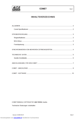 ALGE-Timing COMET Handbuch