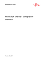 Fujitsu PRIMERGY SX910 S1 Betriebsanleitung