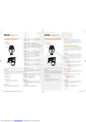 Axa GREENLINE 30 Gebrauchsanweisung