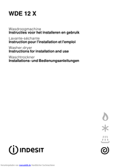 Indesit WDE 12 X Installations- Und Bedienungsanleitungen