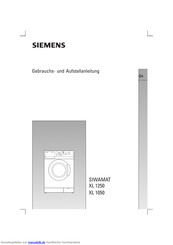 Siemens SIWAMAT XL 1050 Gebrauchs- Und Aufstellanleitung