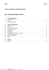 Dürkopp Adler 743-121 Bedienanleitung