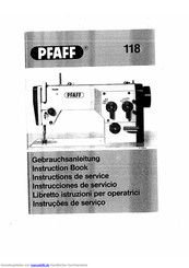 Pfaff 118 Gebrauchsanleitung