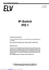 elv IPS 1 Bedienungsanleitung