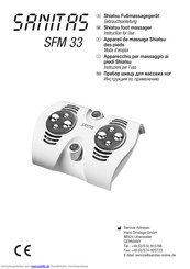 Sanitas SFM 33 Gebrauchsanleitung