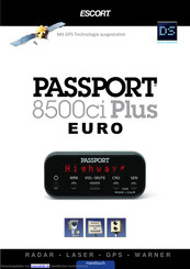 Escort Passport 8500ci Plus Euro Schnellstartanleitung